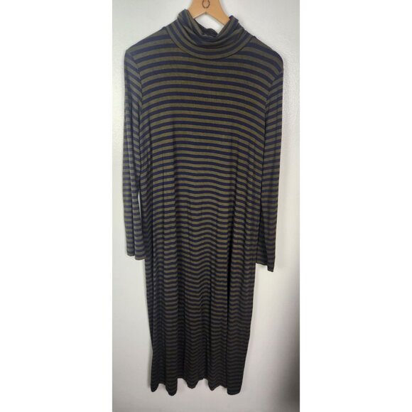 Sonnet James Dresses & Skirts - Sonnet James Women's Sz. M  A Play Dress In Green & Blue Stripes Maxi